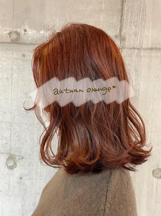 セミロング カラー 女性に人気♪ はやしほのかのヘアスタイル