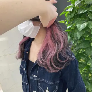 ロング カラー シールエクステ特化 ハイトーン、NANAのヘアスタイル