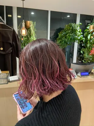 ミディアム カラー IVORY.所属・🟩白髪ぼかし/ボブ /ショートヘア/大司のヘアスタイル