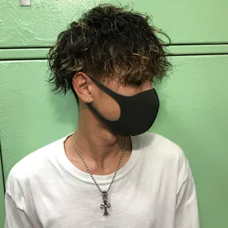 パーマ メンズ Le'a所属・渋谷/フェード/ 國分 翔のヘアスタイル