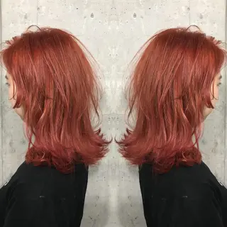 ミディアム カラー パーマ ヘアアレンジ メンズ キッズ ネイル マツエク・マツパ サロンドミルク 原宿のヘアスタイル