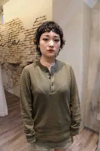 ショート パーマ デザインパーマ 藤田和樹のヘアスタイル