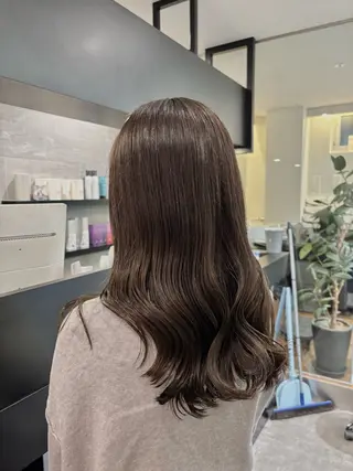 ロング ブリーチなし ダブルカラー/ゆなのヘアスタイル