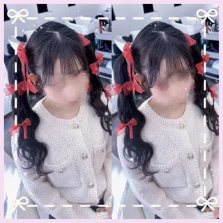 ロング ヘアアレンジ エクステ♡ヘアメ 内村麻衣のヘアスタイル