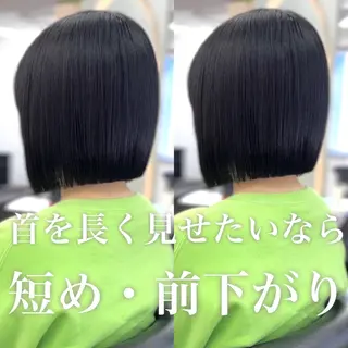 ショート カラー 莉乃/縮毛矯正/髪質 改善/艶カラーのヘアスタイル