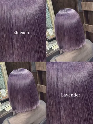 カラー ブリーチ・カットモデ ル🎀serenaのヘアスタイル