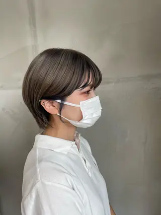 カラー 益 佑夏のヘアスタイル