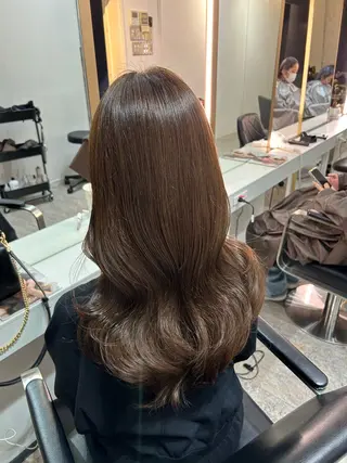 ロング カラー レイヤーカット BLend 渋谷のヘアスタイル