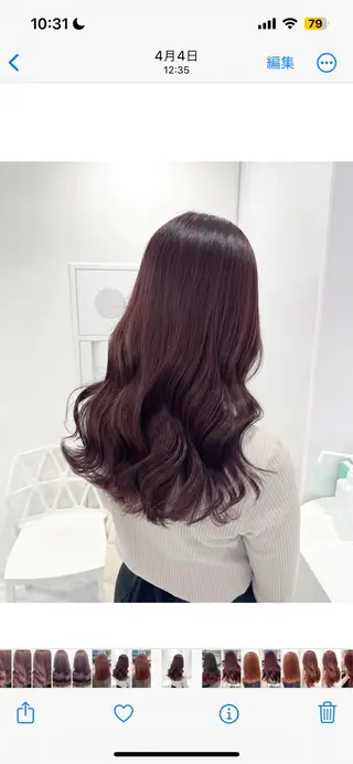 ロング カラー みう/仙台/暖色/ 艶髪/顔周りカット/のヘアスタイル