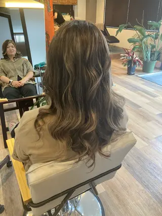 ロング 中野 紹江のヘアスタイル