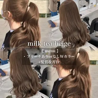 カラー 🩶透明感ミルク ティー🩶 maoのヘアスタイル