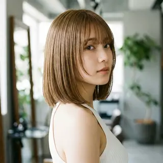 ミディアム 縮毛矯正特化 コグスリのヘアスタイル