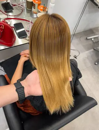 ミディアム 髪質改善/縮毛矯正 梅田茶屋町/西尾祐作のヘアスタイル