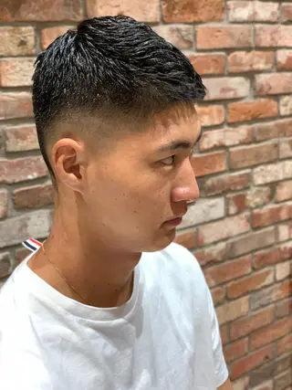 ショート メンズ HIROGINZAプレミアムバーバー赤坂店所属・田中 千恩のヘアスタイル