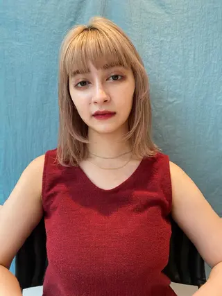 ミディアム 🍸nana/透明感 カラー/レイヤー✨のヘアスタイル