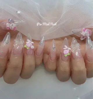 ネイル momo 長さだしのネイルデザイン