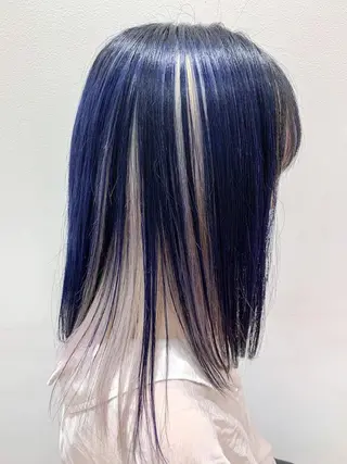 セミロング 🍀ケアブリーチ カラー🍀坂井のヘアスタイル