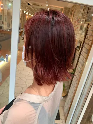 ショート カラー ヘアアレンジ VIM hairおもろまち店のヘアスタイル