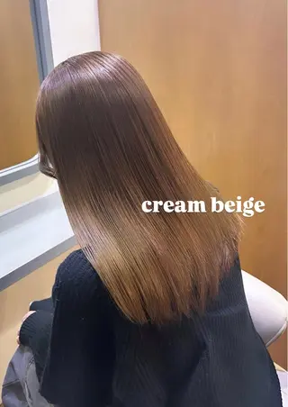 ロング カラー 小島 千夏のヘアスタイル