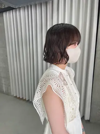 パーマ ボブパーマコテ巻き風 パーマNo1深江秀平のヘアスタイル