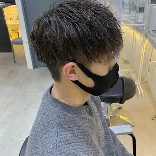 ショート パーマ メンズ CLUTCH天王寺 西藤遥河のヘアスタイル