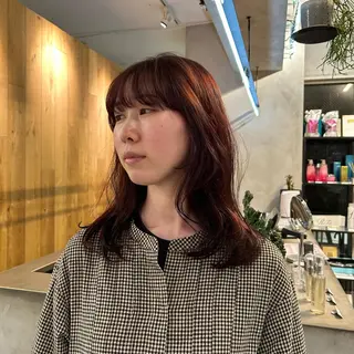 ミディアム カラー じゅわっと暖色カラー 🍊Moemiのヘアスタイル