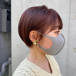 ショート カラー 🪭risa 暖色/レイヤー🪭のヘアスタイル