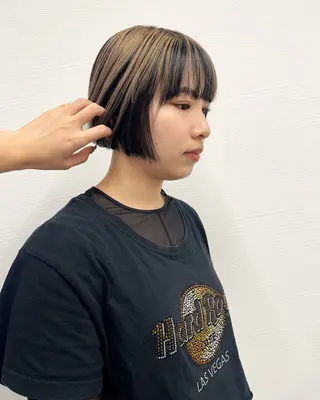 ショート カラー ボブ/ミディ/ロング 特化/芳野りんかのヘアスタイル