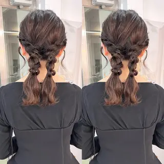 ヘアアレンジ マミ☁️ヘアセット /お呼ばれヘア/銀座のヘアスタイル