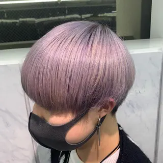 カラー メンズ 韓国🤍ワンホンヘア みかん🇨🇳のヘアスタイル