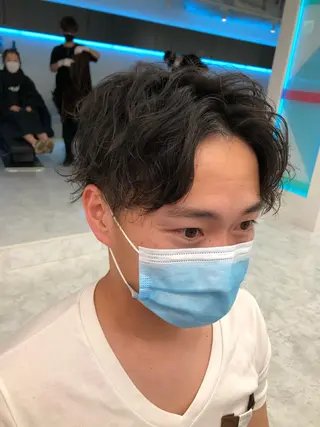 メンズ BABY 艶髪暗髪ヘア💖達人のヘアスタイル