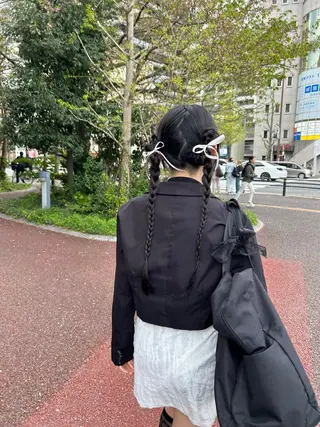 ヘアアレンジ GiseL さあや博多ハイトーンのヘアスタイル