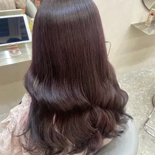 ロング カラー 新宿/韓国ヘア 中明度カラー/かやのヘアスタイル