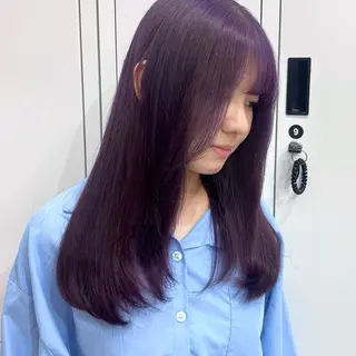 ロング カラー ヘアアレンジ 𝐠𝐢𝐫𝐥𝐲 𝐦𝐨𝐝𝐞🖤のヘアスタイル