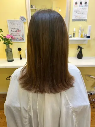 セミロング Hair Design MoMO所属・MoMO北三条駅 ꕤ︎︎·͜·さとうのヘアスタイル