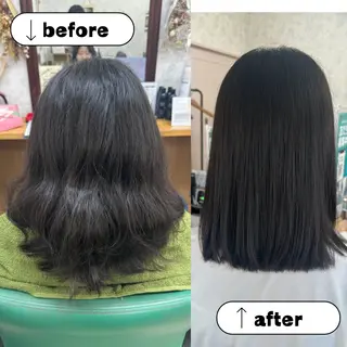 セミロング パーマ 髪質改善のプロ✨りな さんのヘアスタイル