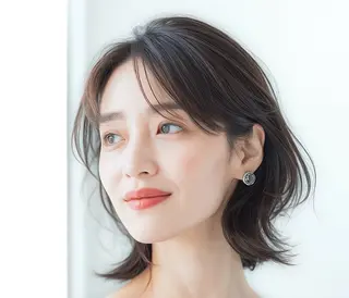 セミロング カラー 脱白髪染め専門店HAKUA PLUS白髪ぼかし町田2号店所属・脱白髪染め 大月竜斗のヘアスタイル