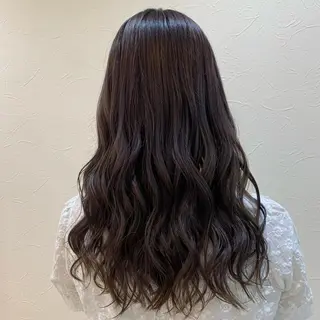 セミロング カラー 店長ハイトーンカラー 柞山史奈のヘアスタイル