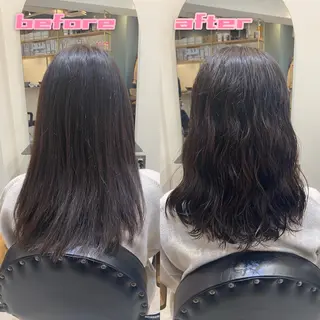 ロング パーマ ブリーチ縮毛矯正/ デサキ ショウヘイのヘアスタイル