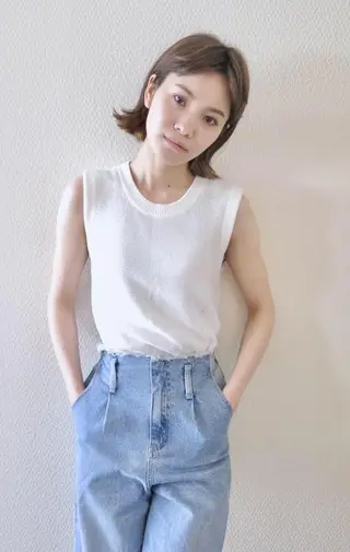 ミディアム カラー 芝 幸大のヘアスタイル