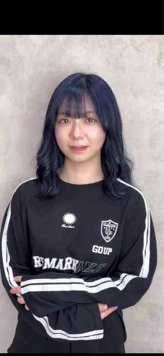 セミロング カラー 💎色落ち綺麗に白肌 ラベンダー💎りんのヘアスタイル