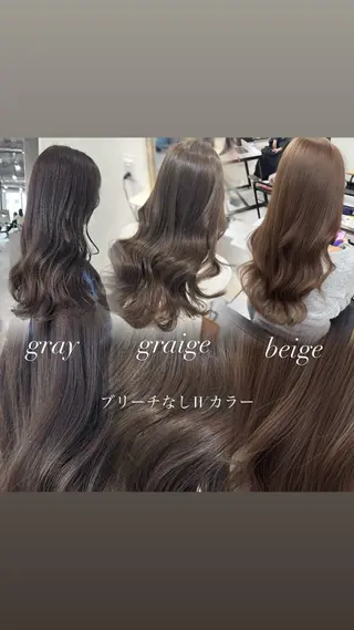 ロング カラー 赤み無し柔らかカラー 【梅田】madokaのヘアスタイル