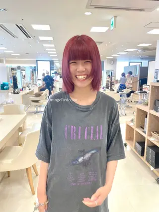 ミディアム 🍒KIKUCHI KANAE🍒のヘアスタイル