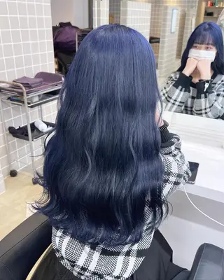 セミロング カラー ヘアアレンジ neon hair所属・🩵 JURI🩵のヘアスタイル