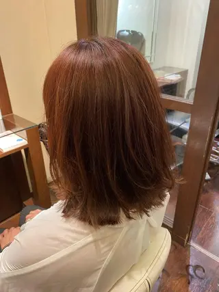 ミディアム 艶ｶﾗｰ｜ｽﾄﾚｰﾄ 🍟yuki🍟のヘアスタイル