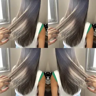 ロング カラー 松井那津子 /ハイライトブリーチのヘアスタイル