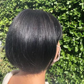 ショート カラー 🦋透明感グレージュ /韓国レイヤー🦋のヘアスタイル