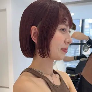 ショート カラー 一番似合うボブ /表参道/naoyaのヘアスタイル