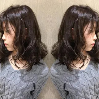 ミディアム カラー ヘアアレンジ Blossom大塚 ディレクター永野のヘアスタイル