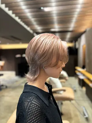 ショート カラー 朝斗/ブリーチなし ・Wカラー・エクステのヘアスタイル